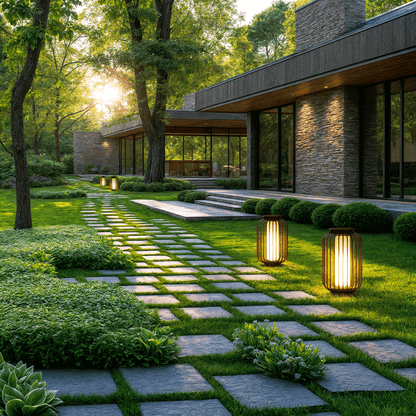 NYRALUX | Wodoodlna Lampa Zewnętrzna z Klatką – Oświetlenie Ogrodowe LED – Stal Nierdzewna i Odporna na Warunki Atmosferyczne – Na Taras i Dziedziniec