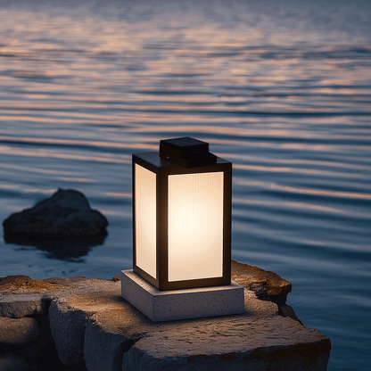 LeviLux | Lampa ogrodowa solarna lub elektryczna – oświetlenie zewnętrzne LED ze stali nierdzewnej – odporna na rdzę i wodę – lampa stojąca do ogrodu i podjazdu