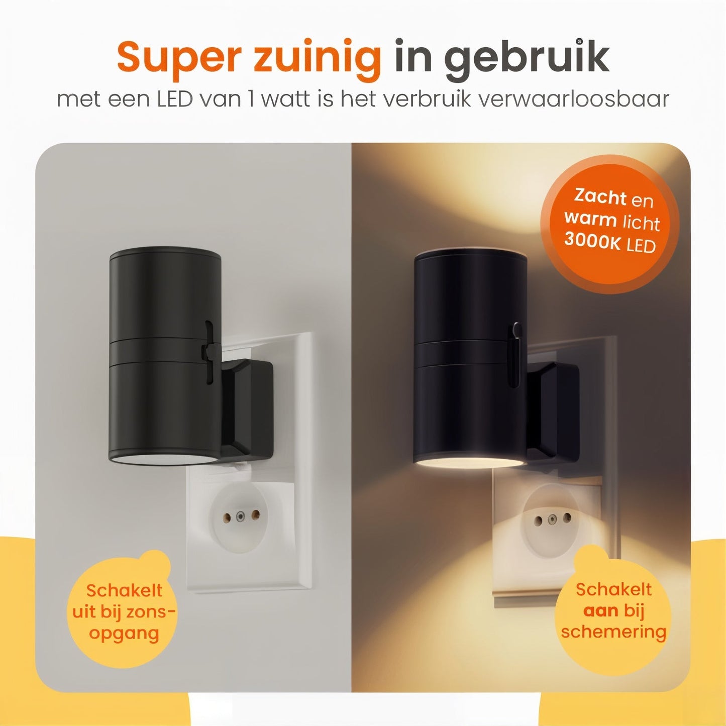 Aurora - Lampada Notturna Dimmerabile | 1+1 Gratis