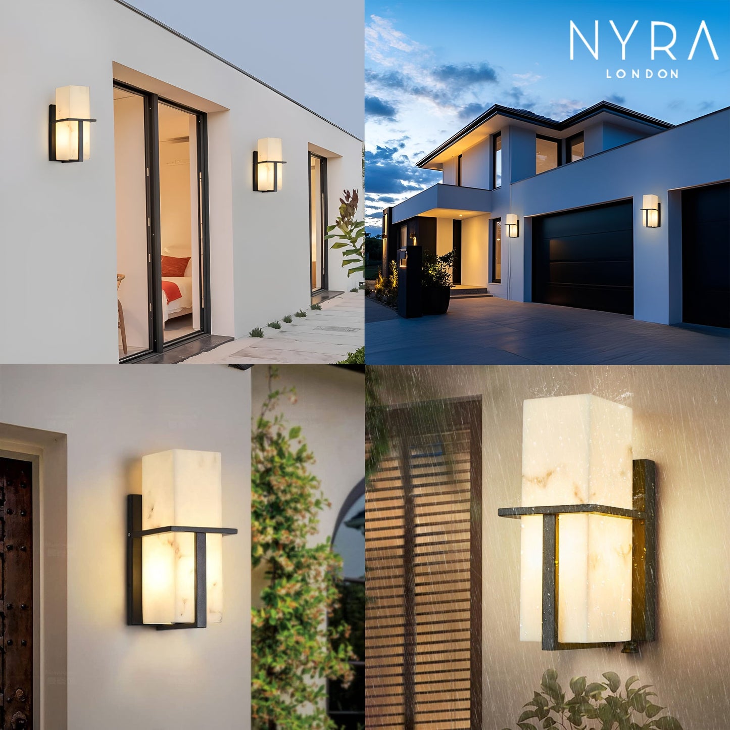 Arlen Outdoor Marble Wall Light