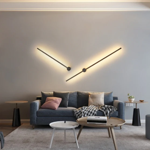 VALENO Lampa ścienna ściemniana | Z pilotem i luksusowym wykończeniem z aluminium