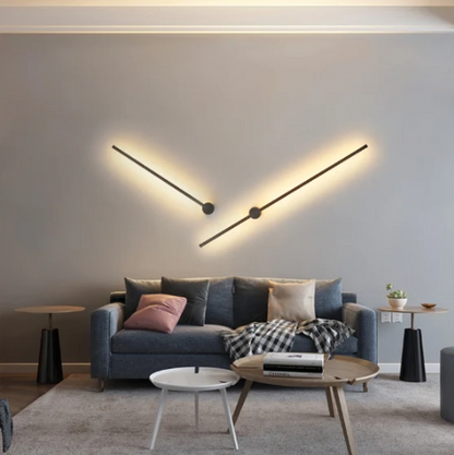 VALENO Lampa ścienna ściemniana | Z pilotem i luksusowym wykończeniem z aluminium