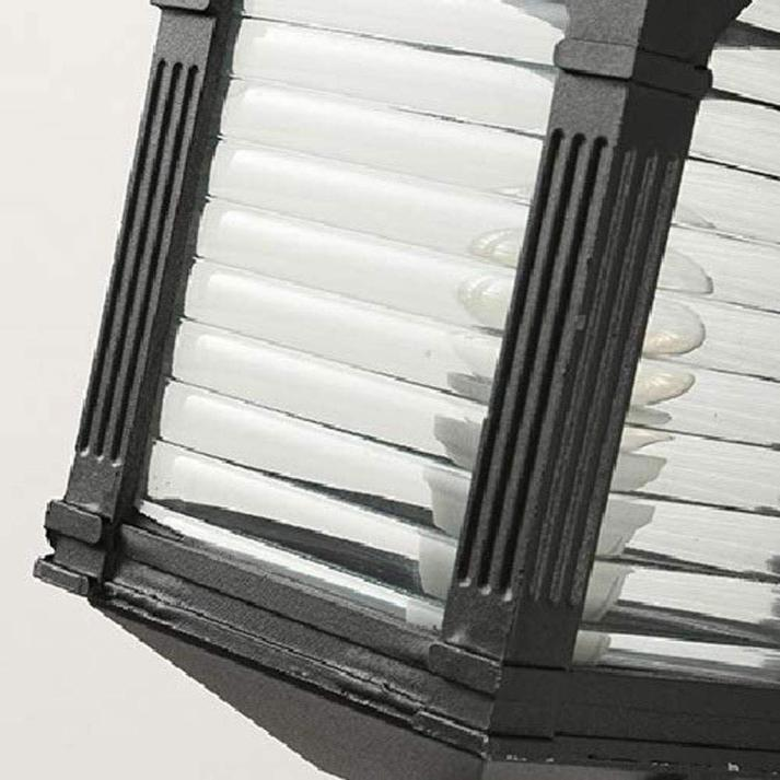 Vintaria | Kinkiet Antyczne Szkło – Klasyczne Oświetlenie Zewnętrzne – Oprawka E27 – Wysokość 39 cm