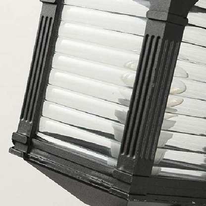 Vintaria | Kinkiet Antyczne Szkło – Klasyczne Oświetlenie Zewnętrzne – Oprawka E27 – Wysokość 39 cm