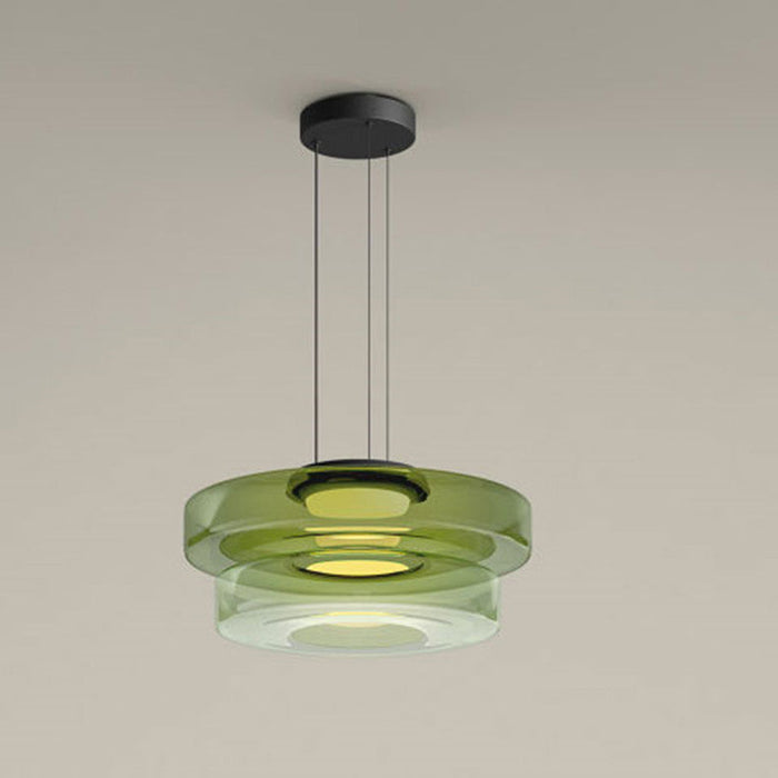 CraftNova - Lampada a sospensione in vetro in stile Bauhaus