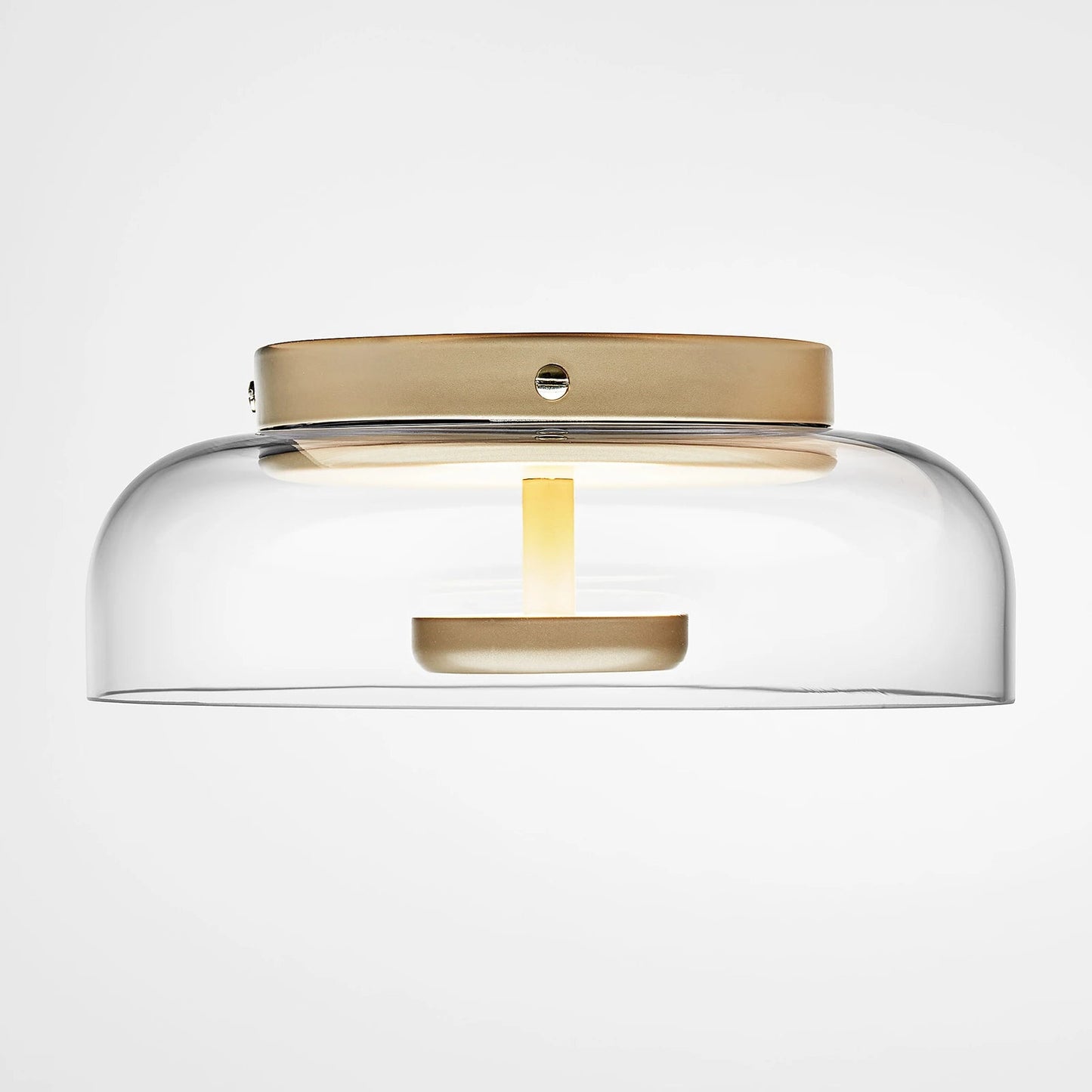 CrystalShine Lampada da Soffitto LED Moderna | Lampada in Vetro con Luce Calda per Corridoio o Ingresso