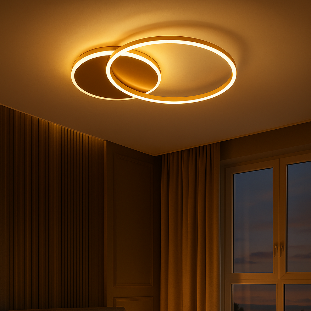 Solarn | Moderne plafondlamp goud, 2 of 3-delig