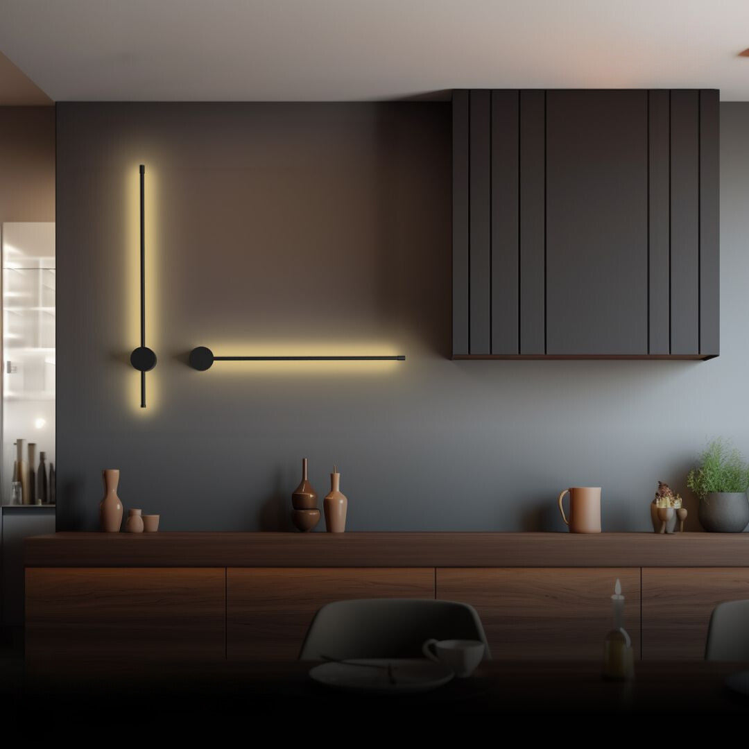 VALENO Lampa ścienna ściemniana | Z pilotem i luksusowym wykończeniem z aluminium