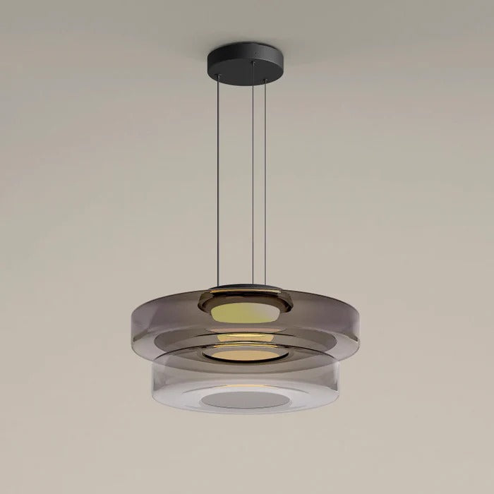 CraftNova - Lampada a sospensione in vetro in stile Bauhaus