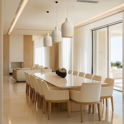 TERRALUNA Lampa wisząca – Minimalistyczny design z cementu z ciepłym oświetleniem LED