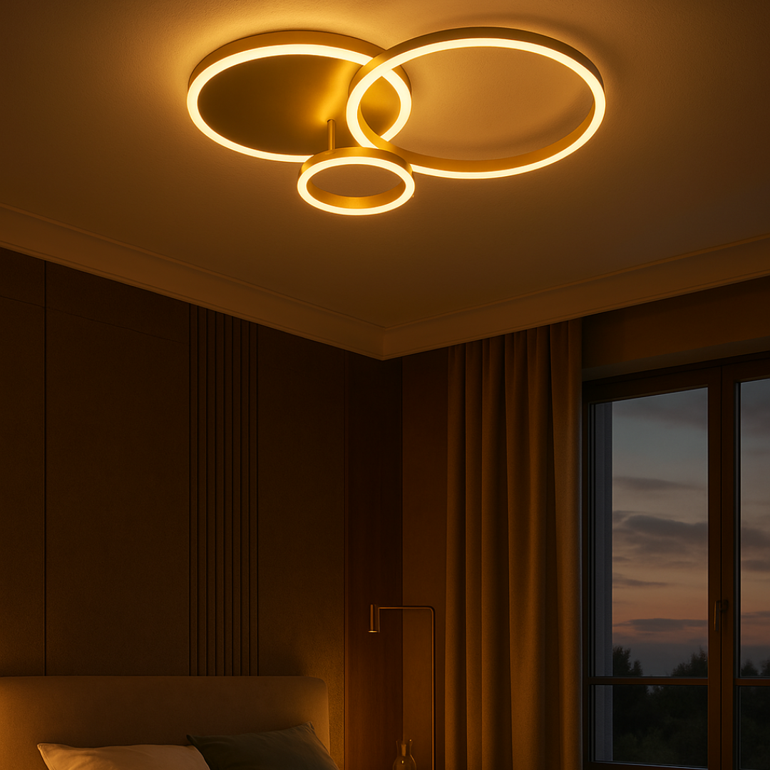 Solarn | Moderne plafondlamp goud, 2 of 3-delig