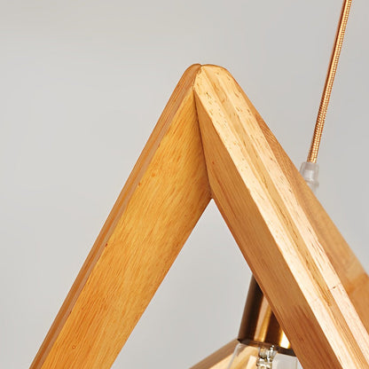 NovaFrame | Skandynawska lampa wisząca z drewnianą ramą