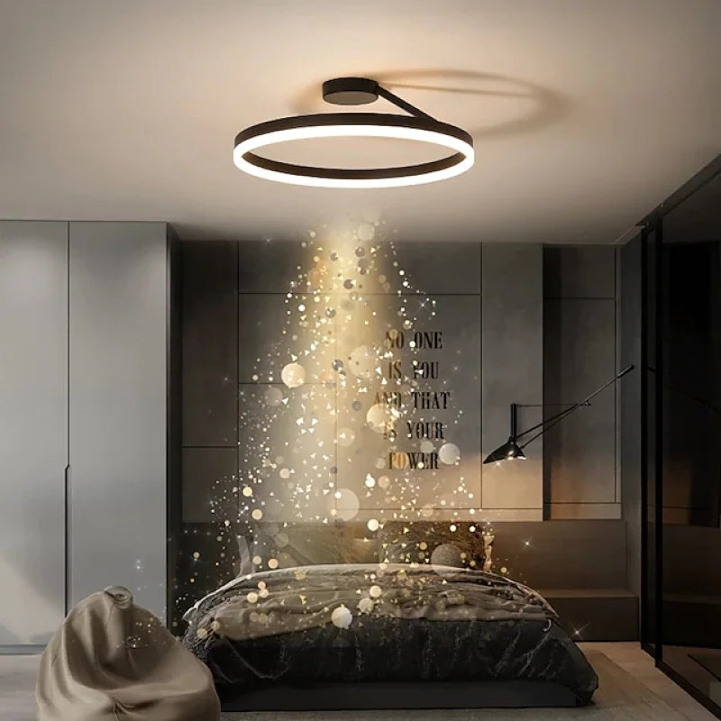 ArishaGlow - Elegante LED-plafondlamp in goud en metaal