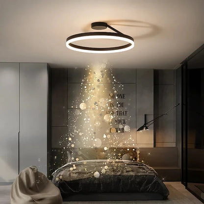 ArishaGlow - Elegante LED-plafondlamp in goud en metaal