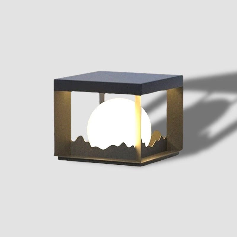 Xylo | Lampa zewnętrzna VZN z ogrodzeniem na energię słoneczną