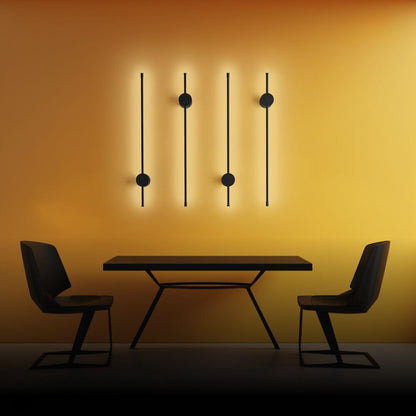 VALENO Lampa ścienna ściemniana | Z pilotem i luksusowym wykończeniem z aluminium