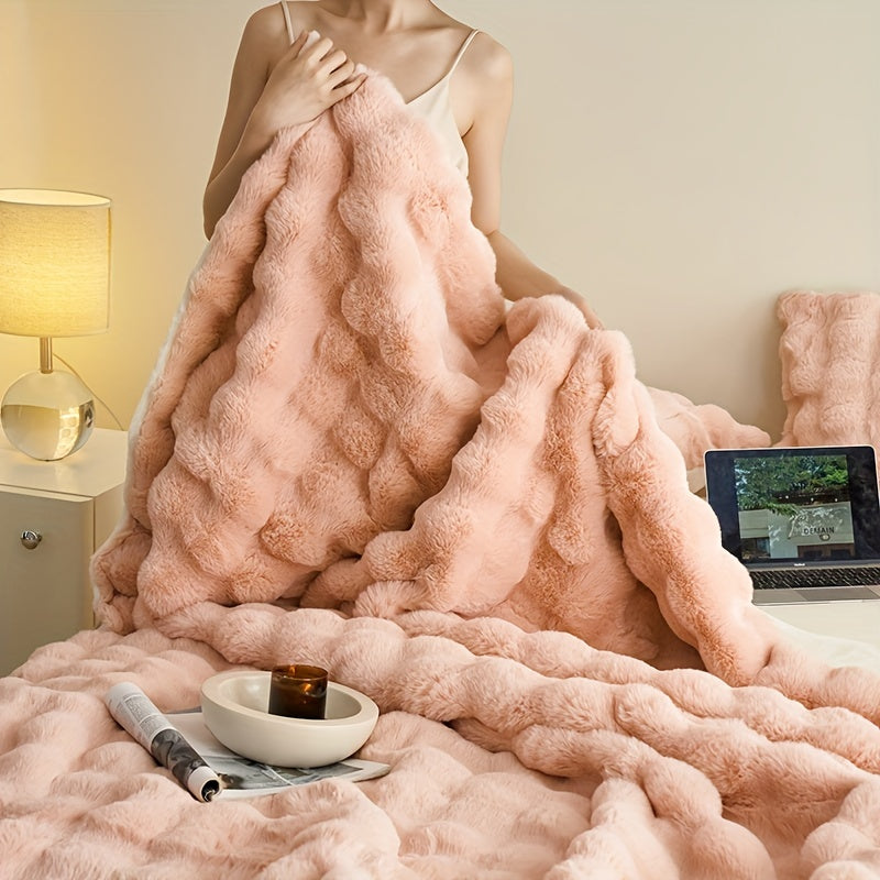 SnuggleSoft™ | Coperta in Pile Doppia Faccia per Comfort e Calore Estremo