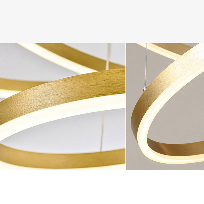 LunaGlow – Elegante Lampadario Circolare in Metallo