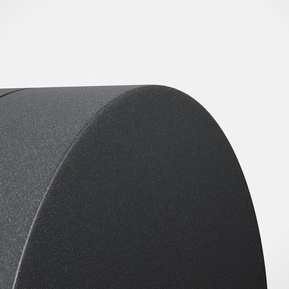 CIRVIA Lampa zewnętrzna – Okrągła lampa ścienna LED – IP65 – Metal i szkło – Ciepłe światło