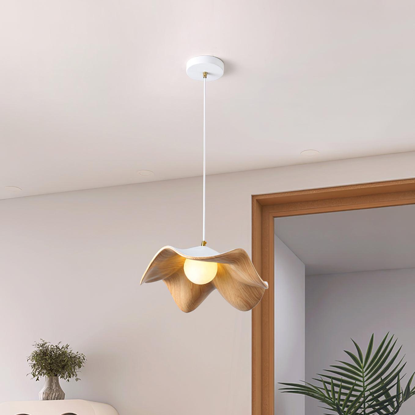 ElementBois - Lampa wisząca z żywicy Lotus Lampa sufitowa