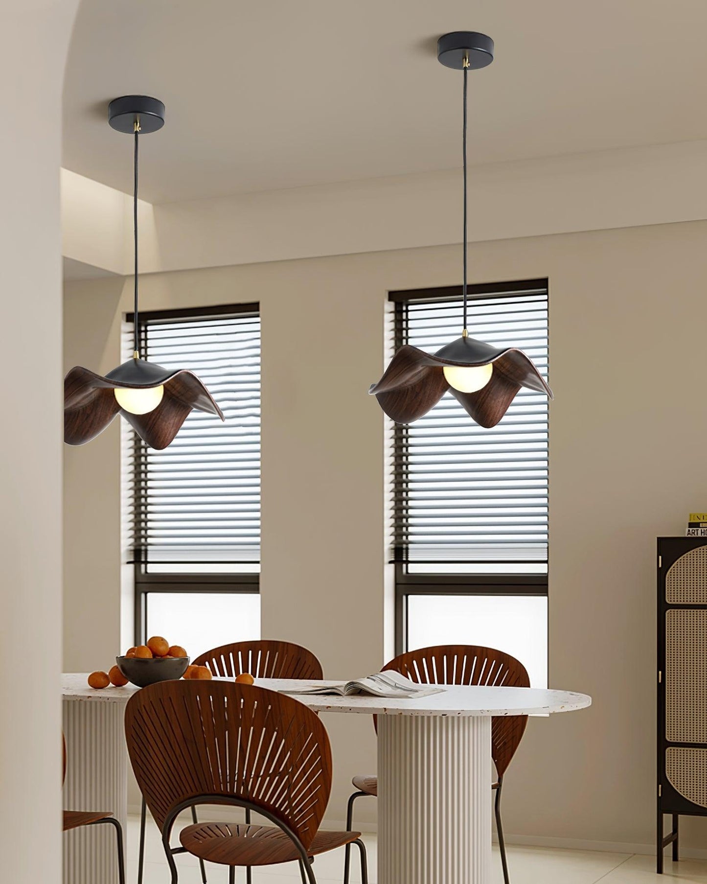 ElementBois - Lampa wisząca z żywicy Lotus Lampa sufitowa