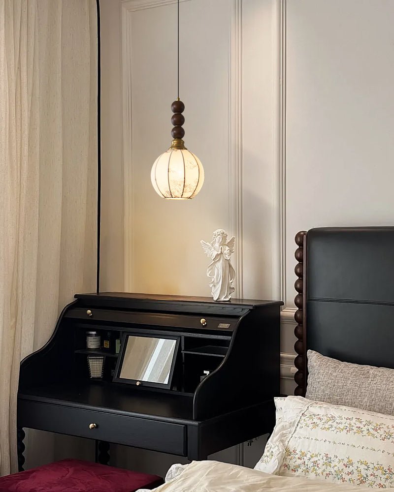 LUNARIAH Lampa wisząca – Ręcznie wykonany design ze szkła, drewna i ceramiki – W 4 modelach