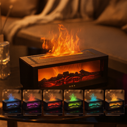FlameFuse™ | Umidificatore d'Aria di Lusso con Effetto Fiamma