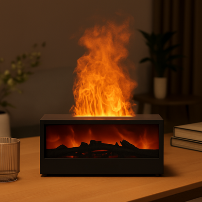 FlameFuse™ | Umidificatore d'Aria di Lusso con Effetto Fiamma