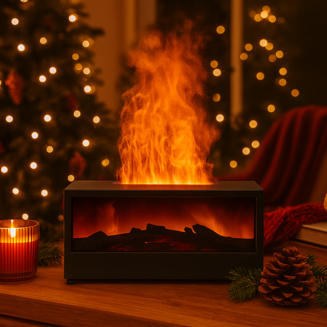 FlameFuse™ | Umidificatore d'Aria di Lusso con Effetto Fiamma