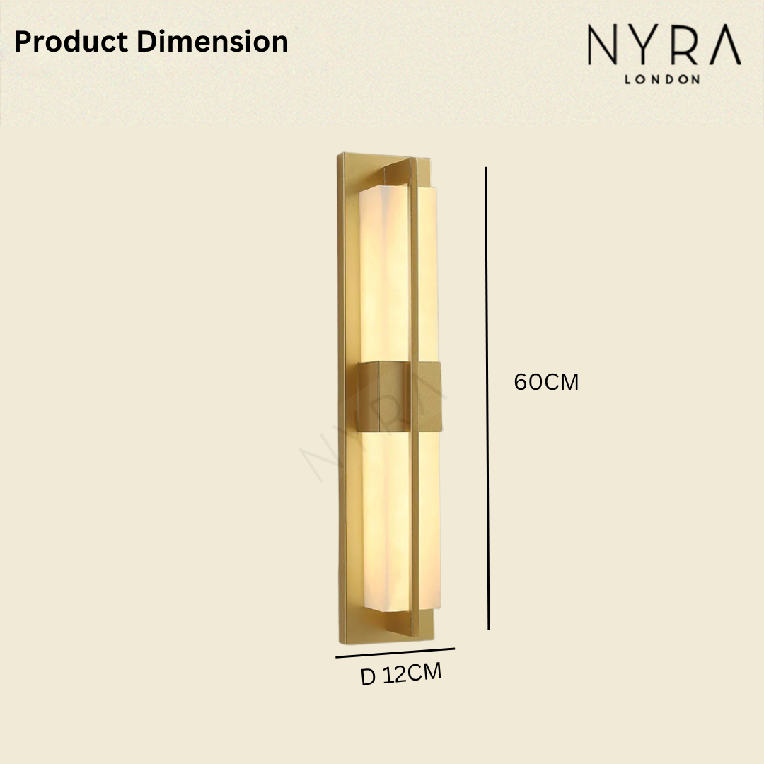 Brighton Marble Outdoor Wall Lamp