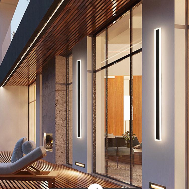 LYNQ Lampa zewnętrzna – nowoczesna lampa ścienna LED do ogrodu, balkonu i tarasu