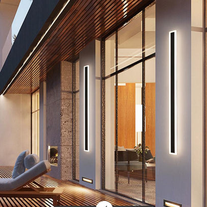 LYNQ Lampa zewnętrzna – nowoczesna lampa ścienna LED do ogrodu, balkonu i tarasu