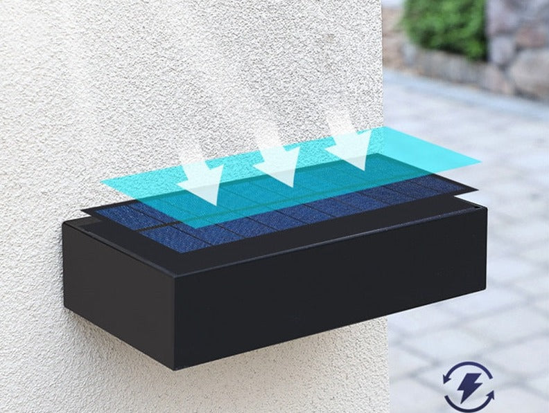 Zyvira | Lampada da parete solare SU-GIÙ