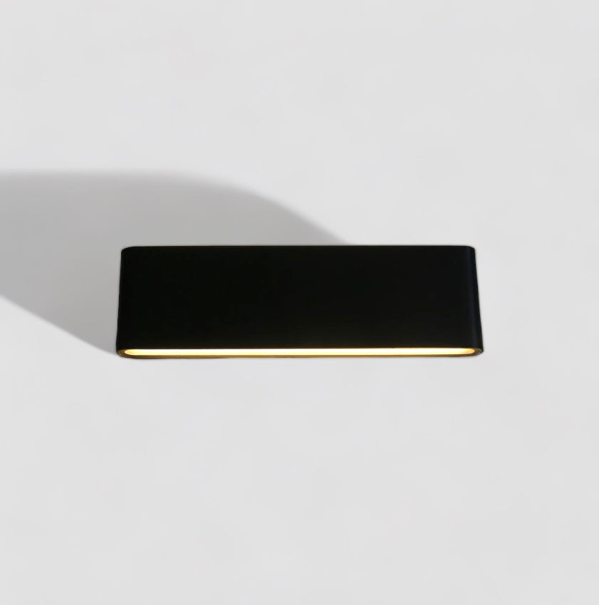 Sunzo | Lampada da parete per interni – Alluminio impermeabile – Design scandinavo con vetro grigio – Per corridoio, camera da letto e ingresso