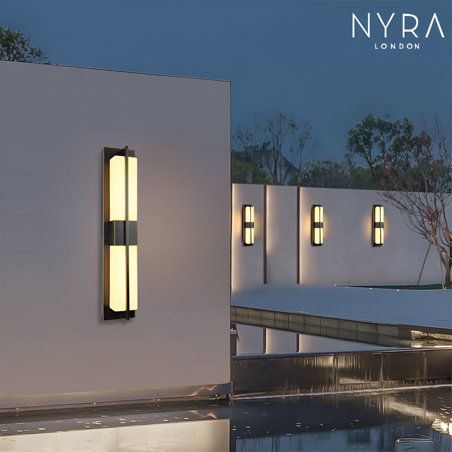 Brighton Marble Outdoor Wall Lamp