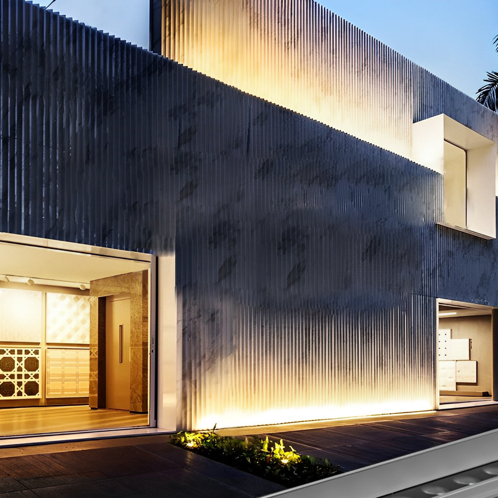 LED Wandlamp Buiten met Baffle en Verstelbare Hoek – Aluminium, Tempered Glass, IP65, Warm Wit en Wit Verlichting 2