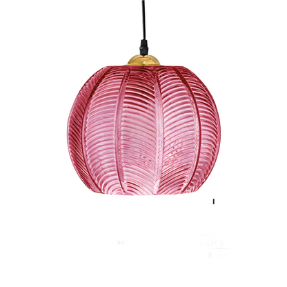SINO | Lampa wisząca w stylu retro z żelaza i szkła z oświetleniem LED