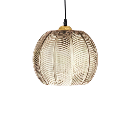 SINO | Lampa wisząca w stylu retro z żelaza i szkła z oświetleniem LED