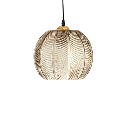 SINO | Lampa wisząca w stylu retro z żelaza i szkła z oświetleniem LED