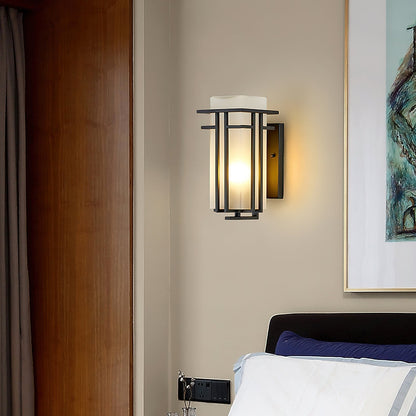 ARVINA Wandlamp Buiten – Retro IJzeren Design met Glas – IP65 – E27 Fitting