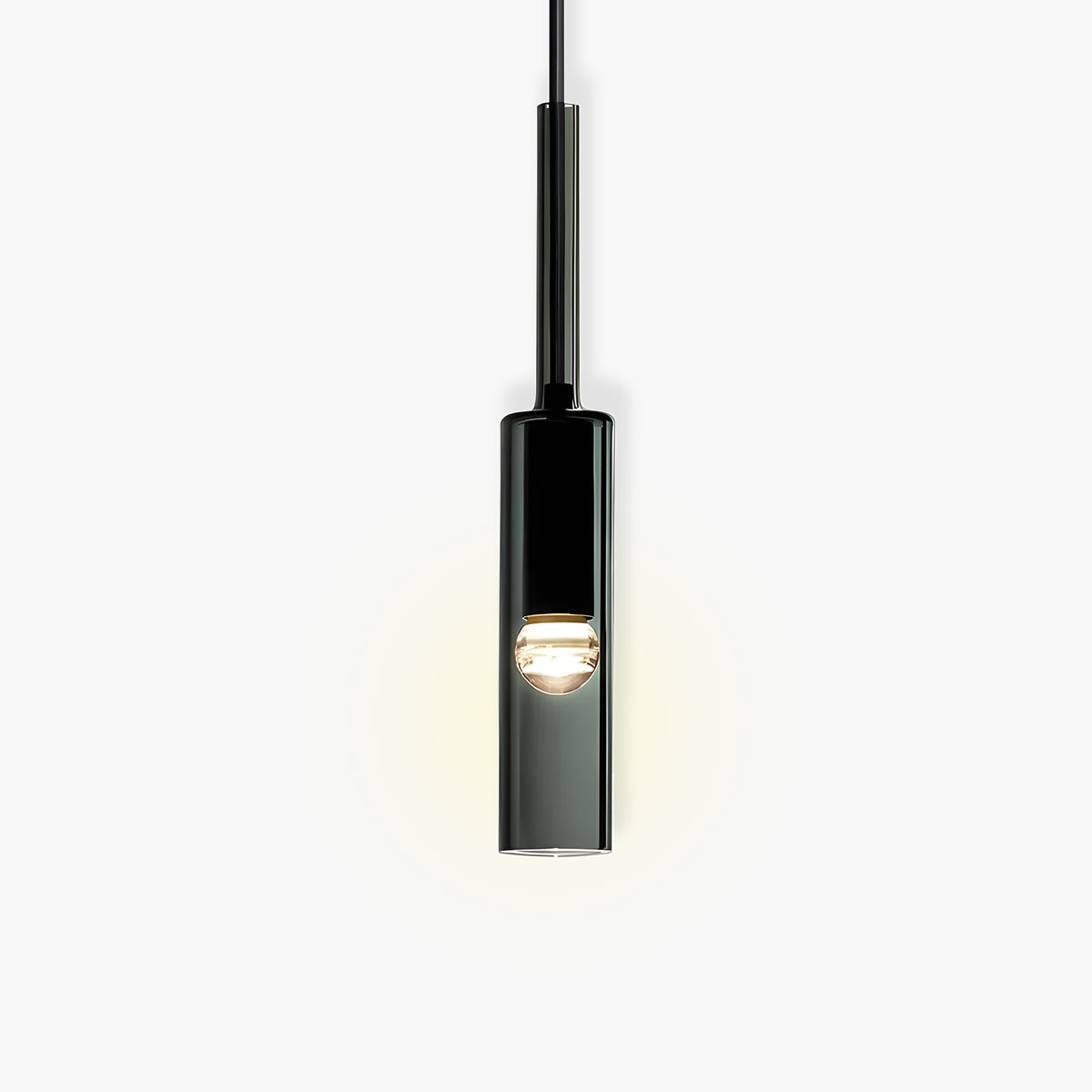 Lampada a sospensione NORDAVI – Lampada cilindrica in vetro con design scandinavo e luce LED calda