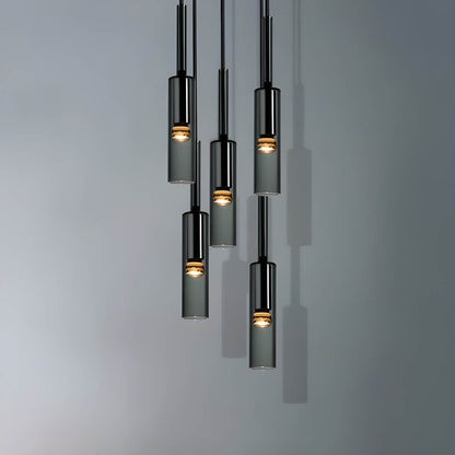 Lampada a sospensione NORDAVI – Lampada cilindrica in vetro con design scandinavo e luce LED calda