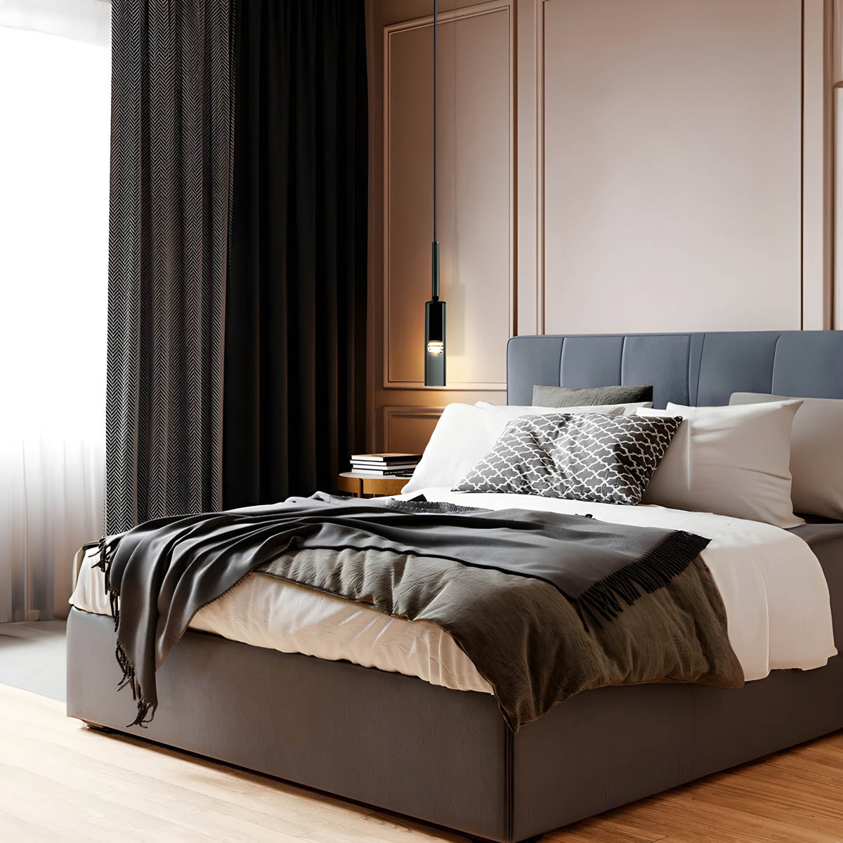 Lampada a sospensione NORDAVI – Lampada cilindrica in vetro con design scandinavo e luce LED calda