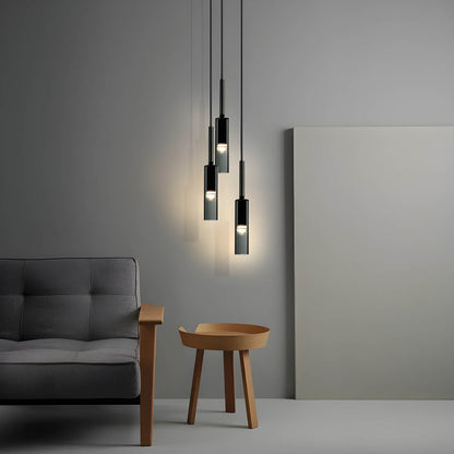 Lampada a sospensione NORDAVI – Lampada cilindrica in vetro con design scandinavo e luce LED calda