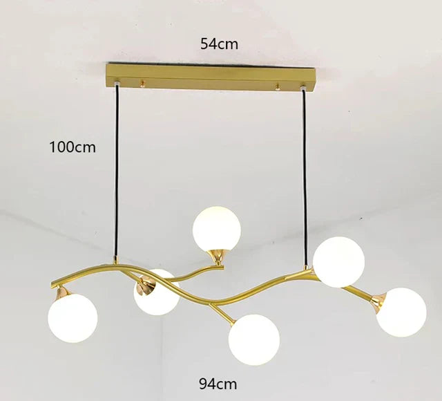 Embracion - Lampada da soffitto con sfere di vetro