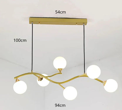 Embracion - Lampada da soffitto con sfere di vetro