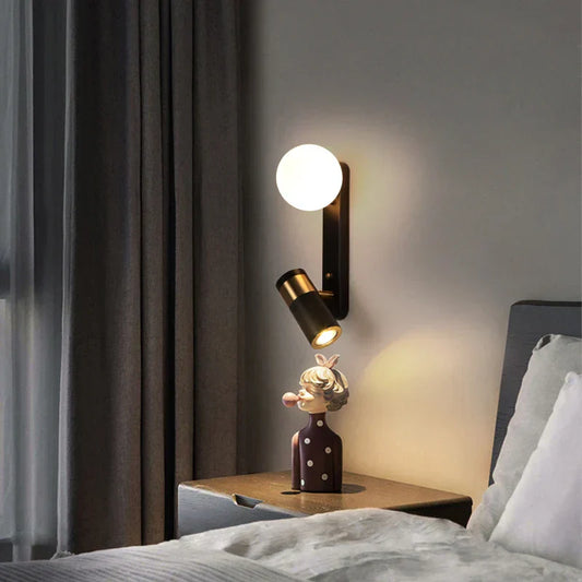 FlareLine – Lampada da parete LED nordica minimalista per camera da letto e soggiorno