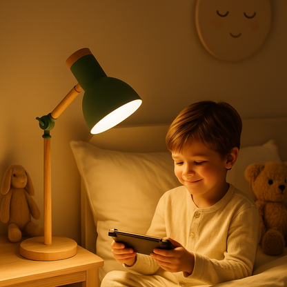 NordicGlow | Scandinavische Houten Tafellamp