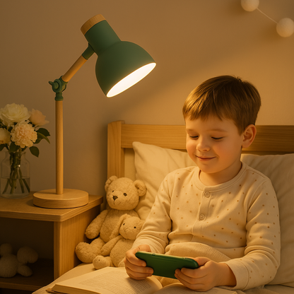 NordicGlow | Scandinavische Houten Tafellamp