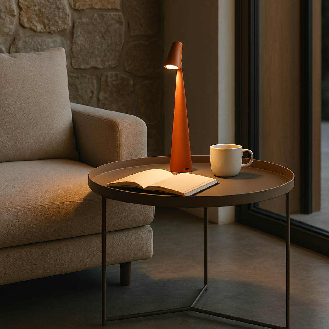 Lampada d'atmosfera dal design minimalista nordico | Senza fili | LED | Lampada da lettura | Lampada da cena